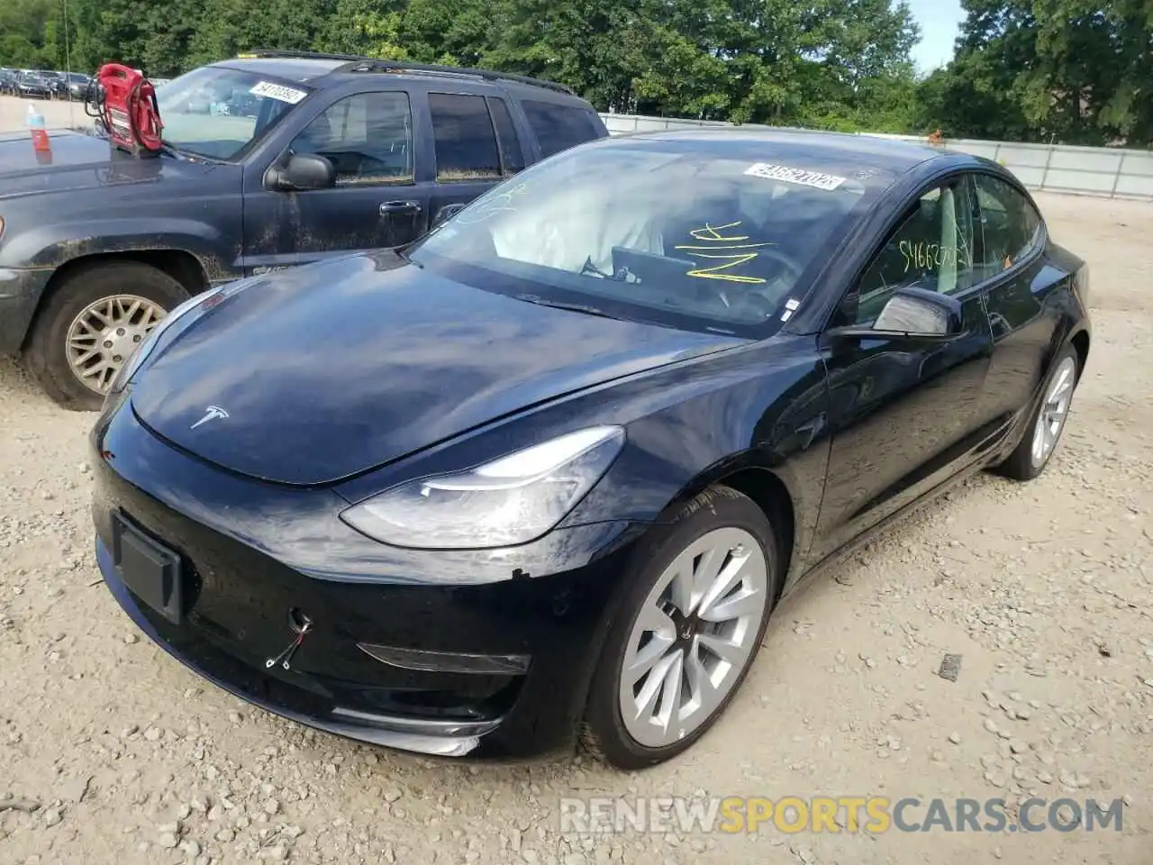 2 Фотография поврежденного автомобиля 5YJ3E1EBXNF186511 TESLA MODEL 3 2022