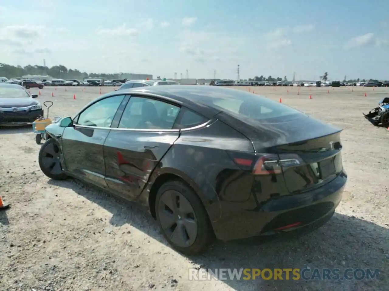 3 Photograph of a damaged car 5YJ3E1EBXNF190994 TESLA MODEL 3 2022