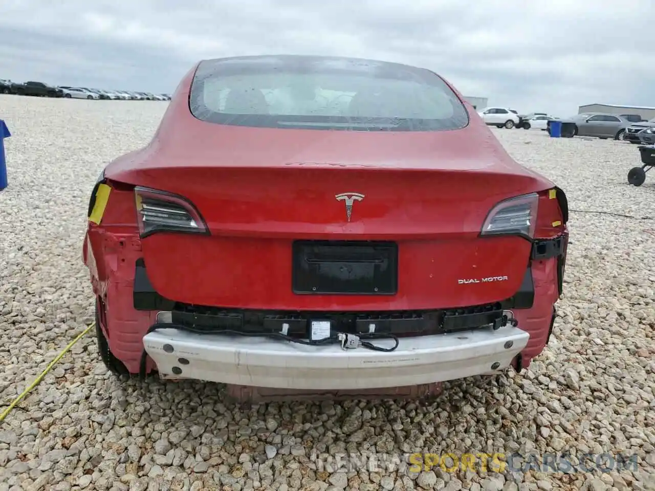 6 Photograph of a damaged car 5YJ3E1EBXNF191675 TESLA MODEL 3 2022