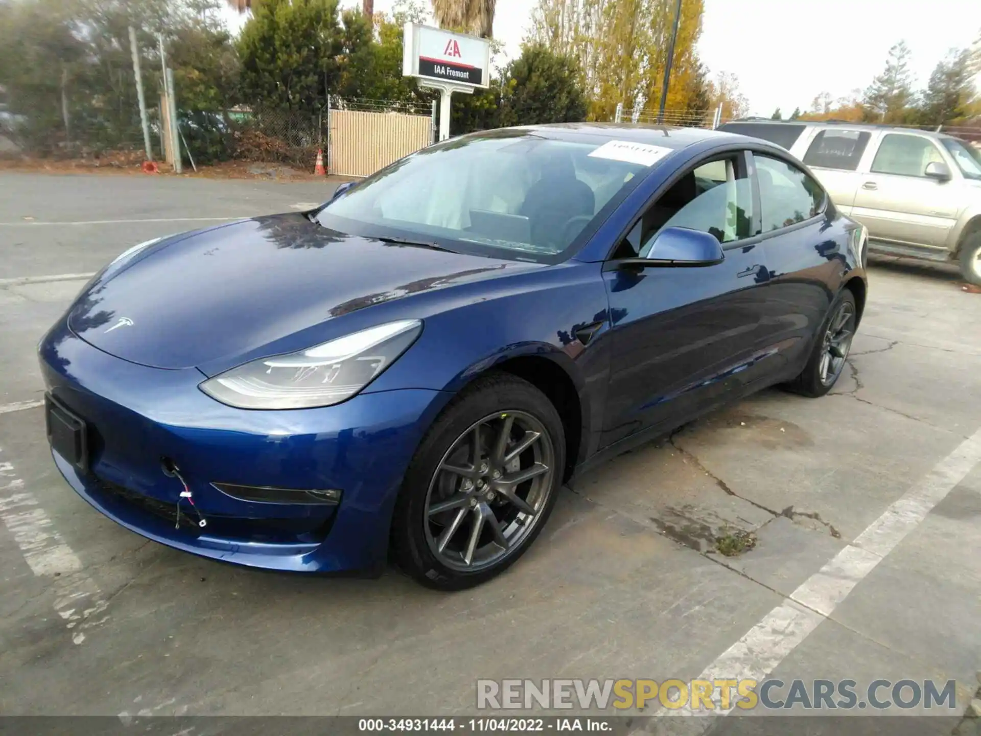 2 Фотография поврежденного автомобиля 5YJ3E1EBXNF202867 TESLA MODEL 3 2022