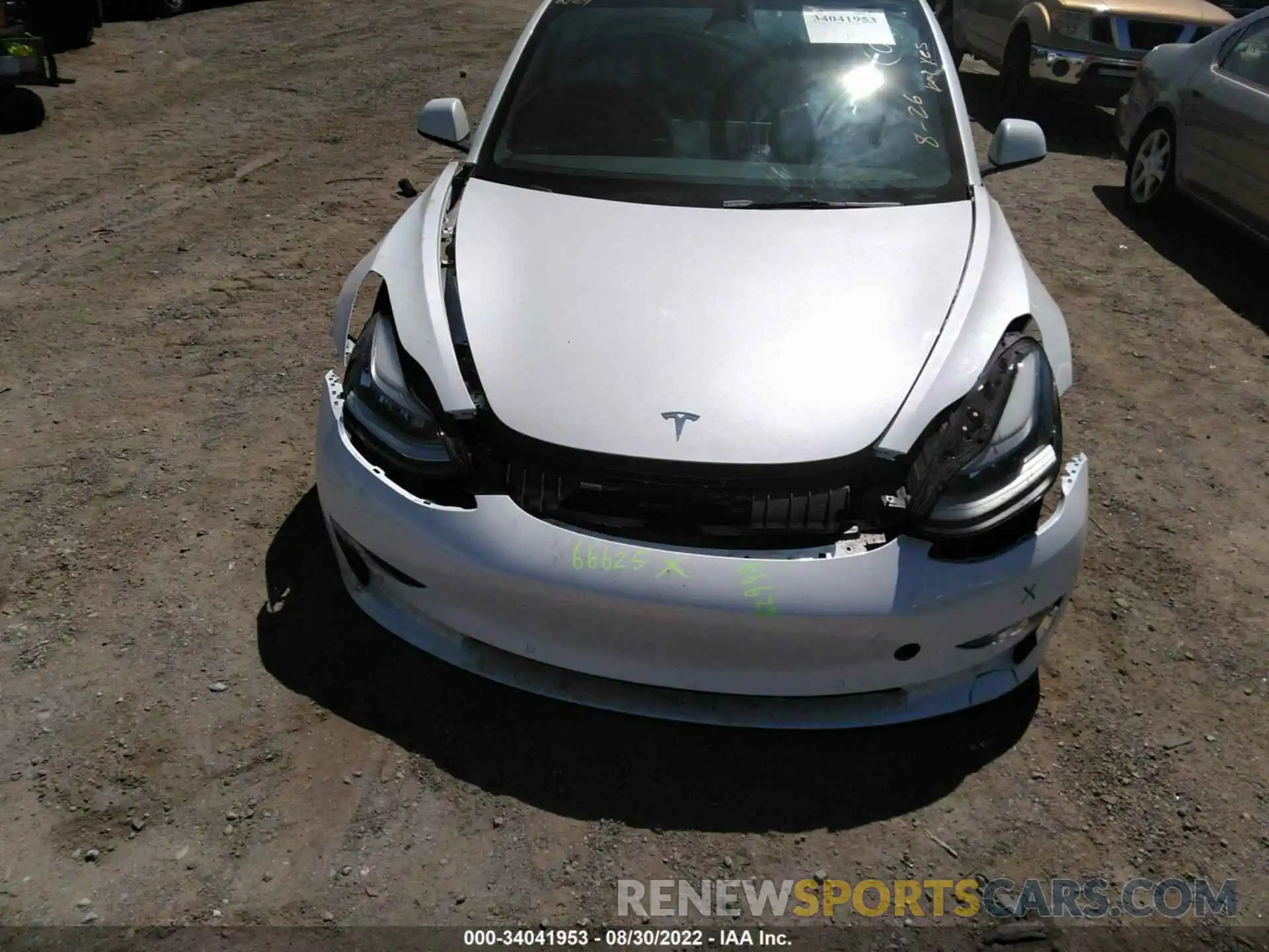 6 Photograph of a damaged car 5YJ3E1EBXNF250465 TESLA MODEL 3 2022