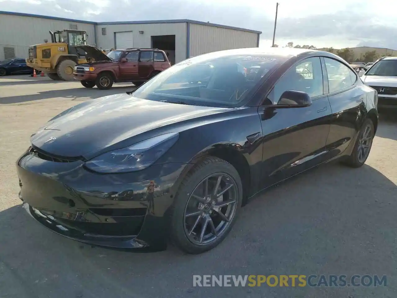 1 Photograph of a damaged car 5YJ3E1EBXNF290402 TESLA MODEL 3 2022