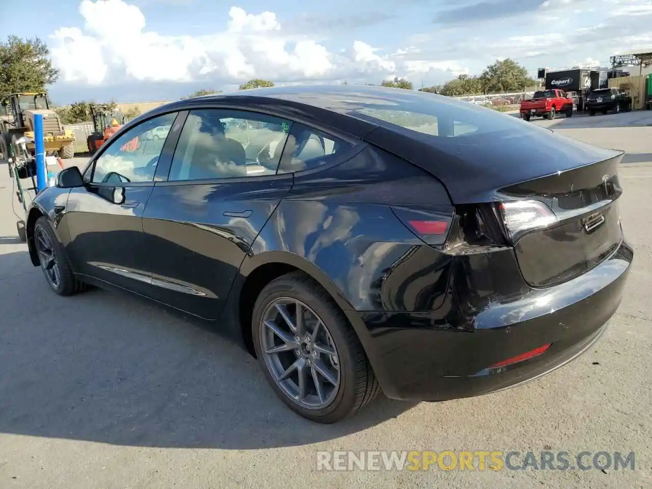 2 Photograph of a damaged car 5YJ3E1EBXNF290402 TESLA MODEL 3 2022