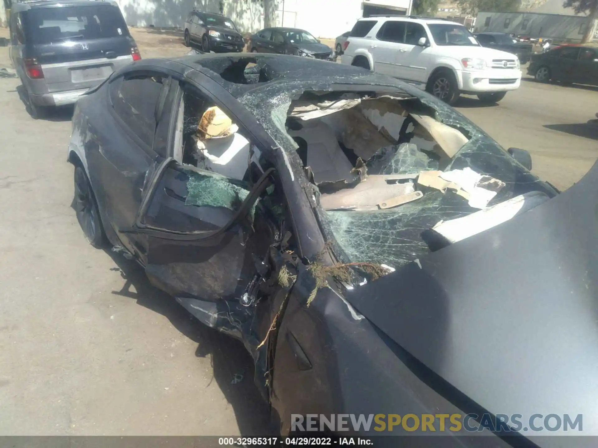 6 Photograph of a damaged car 5YJ3E1EC0NF183061 TESLA MODEL 3 2022