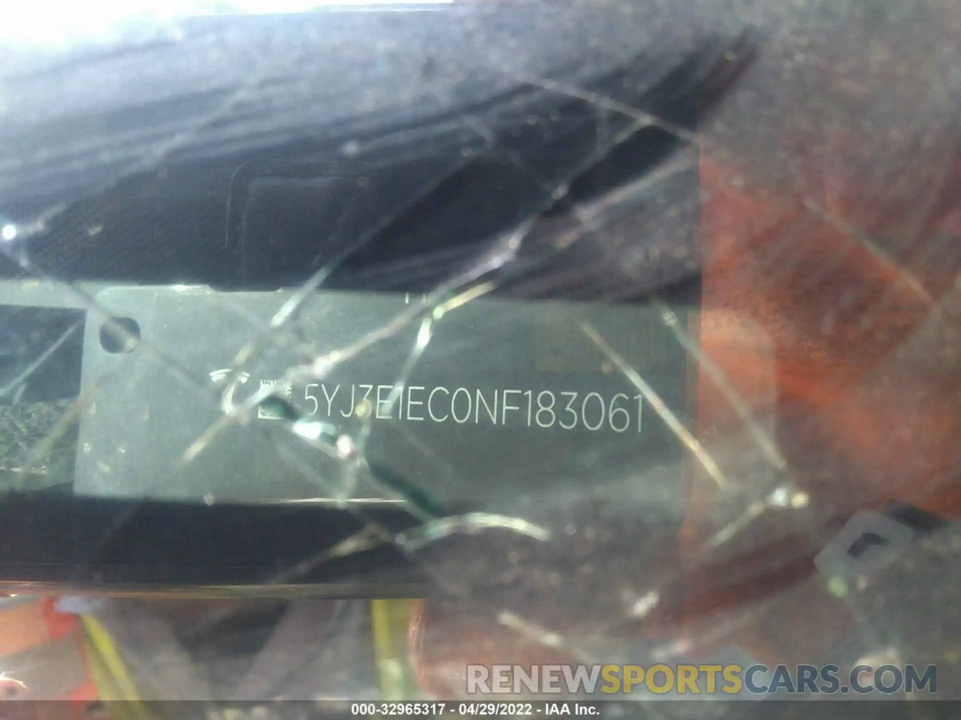 9 Photograph of a damaged car 5YJ3E1EC0NF183061 TESLA MODEL 3 2022