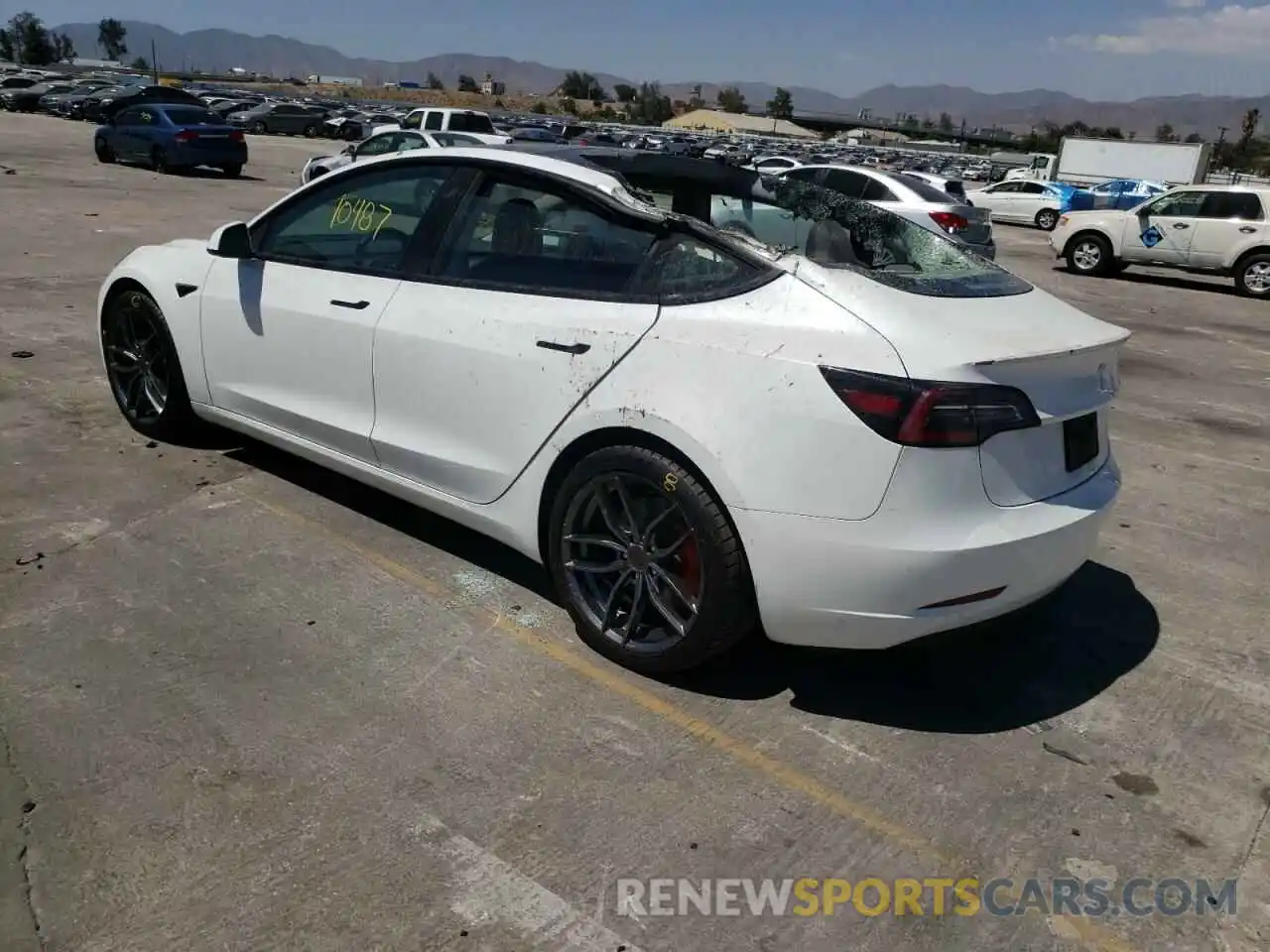 3 Photograph of a damaged car 5YJ3E1EC1NF103864 TESLA MODEL 3 2022