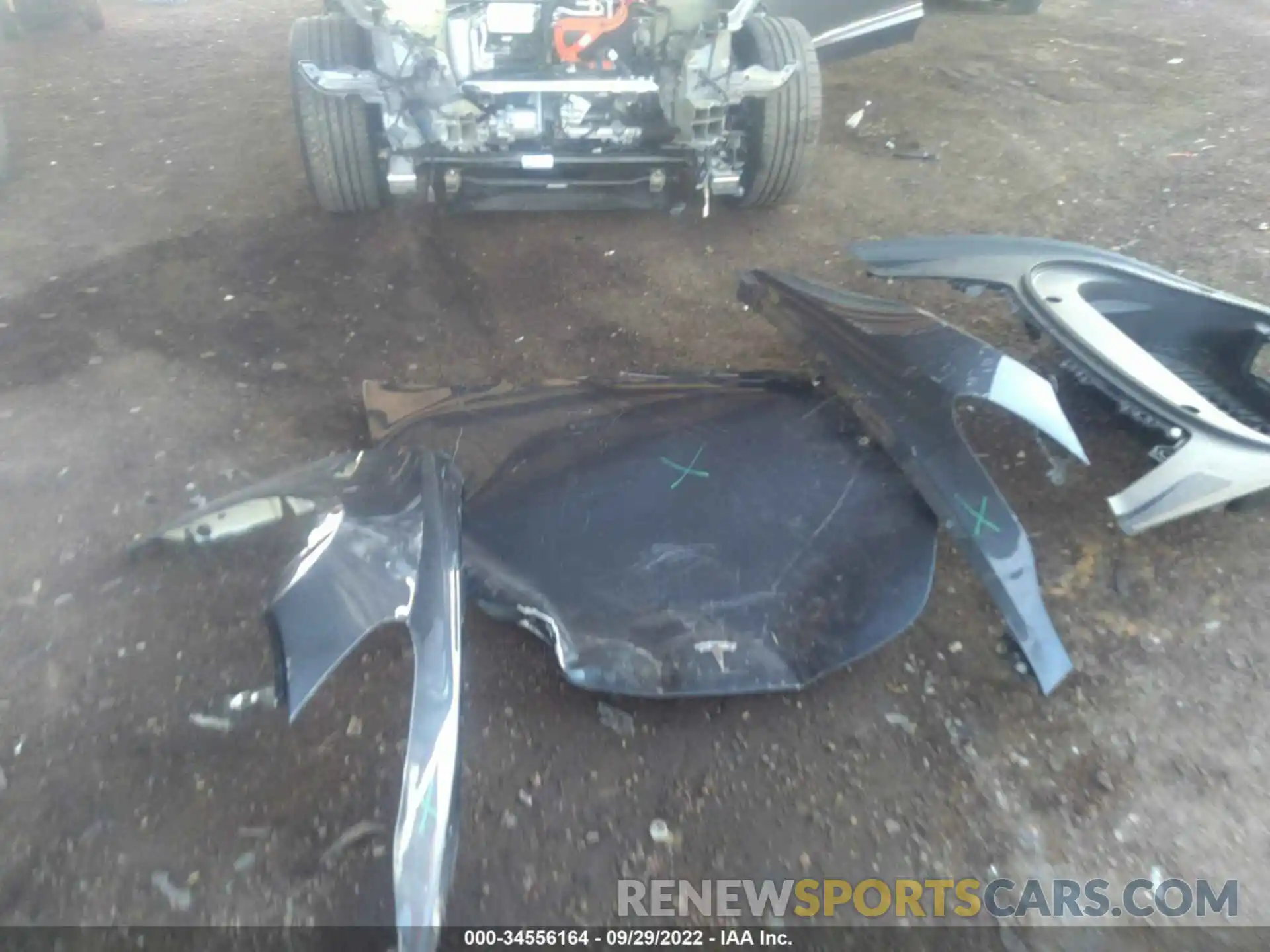 12 Photograph of a damaged car 5YJ3E1EC1NF173641 TESLA MODEL 3 2022