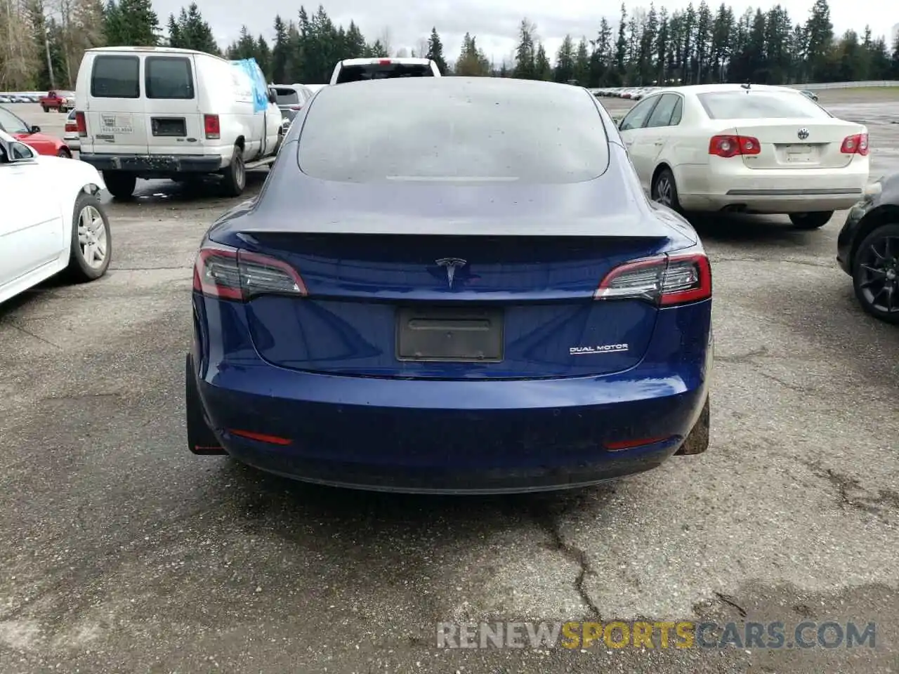 6 Фотография поврежденного автомобиля 5YJ3E1EC1NF270502 TESLA MODEL 3 2022