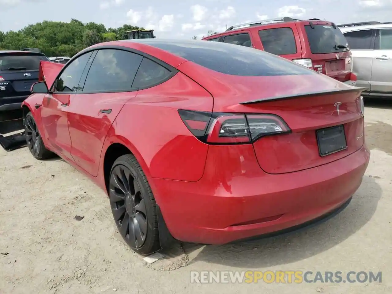 3 Photograph of a damaged car 5YJ3E1EC2NF104778 TESLA MODEL 3 2022