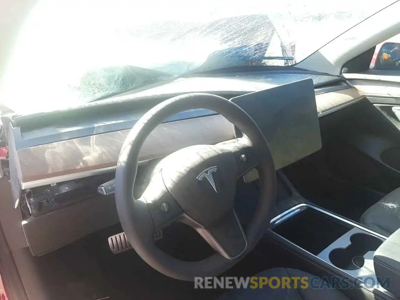 9 Photograph of a damaged car 5YJ3E1EC2NF106627 TESLA MODEL 3 2022