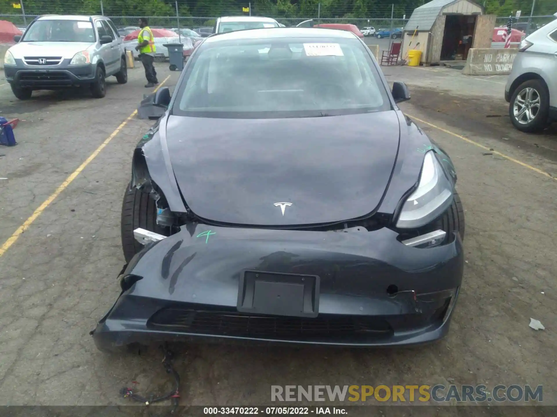 6 Photograph of a damaged car 5YJ3E1EC2NF125274 TESLA MODEL 3 2022