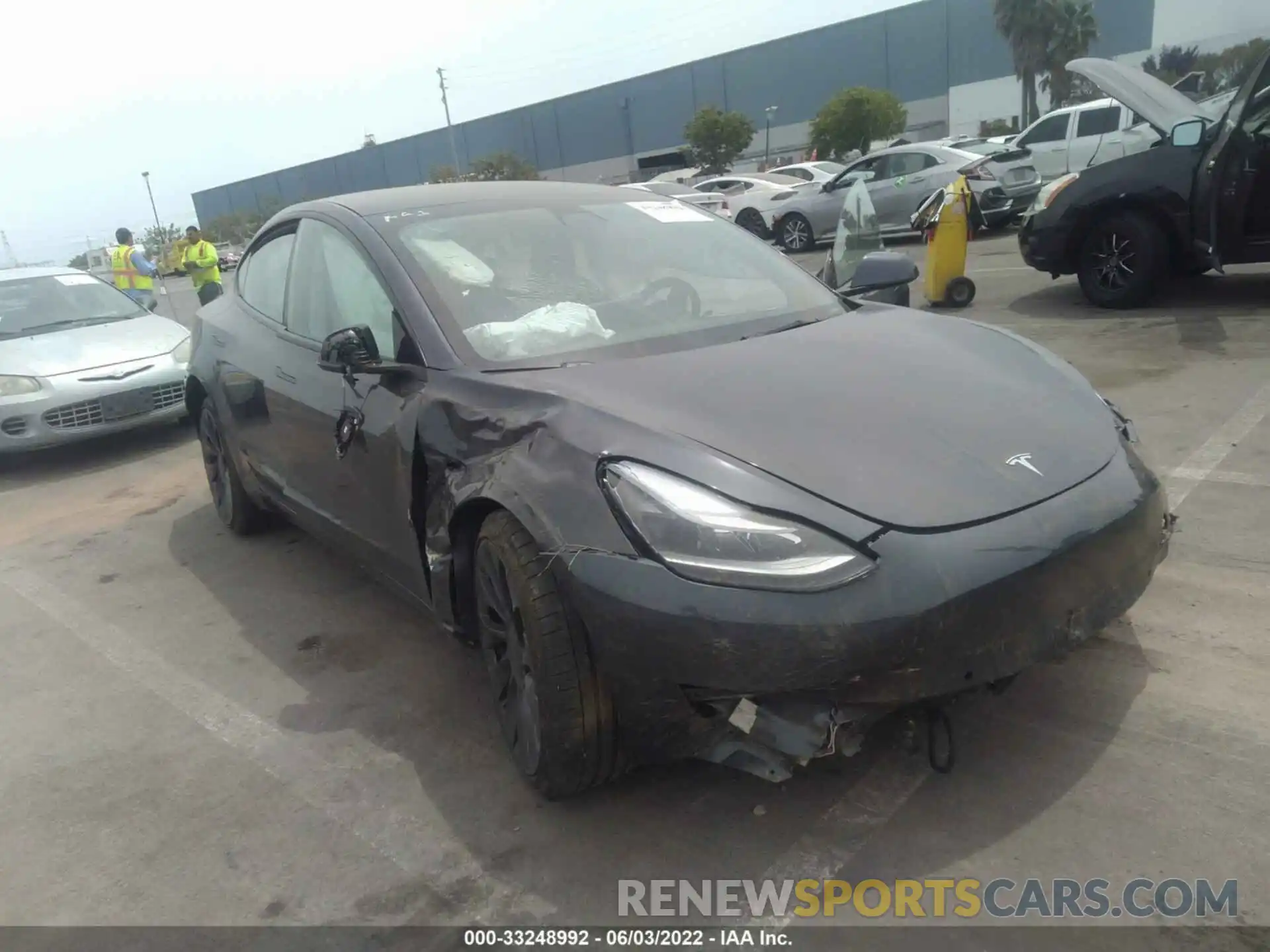 1 Фотография поврежденного автомобиля 5YJ3E1EC2NF132337 TESLA MODEL 3 2022