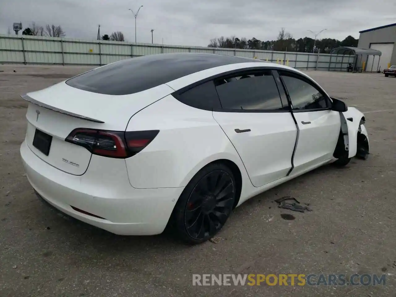 3 Photograph of a damaged car 5YJ3E1EC2NF196314 TESLA MODEL 3 2022