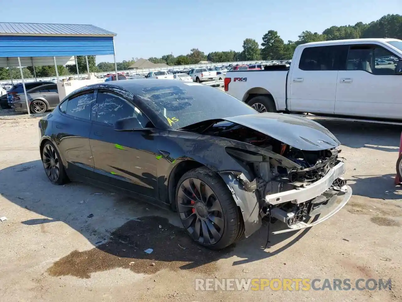 1 Photograph of a damaged car 5YJ3E1EC3NF123534 TESLA MODEL 3 2022