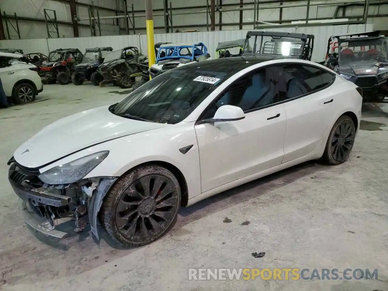 1 Photograph of a damaged car 5YJ3E1EC3NF235234 TESLA MODEL 3 2022