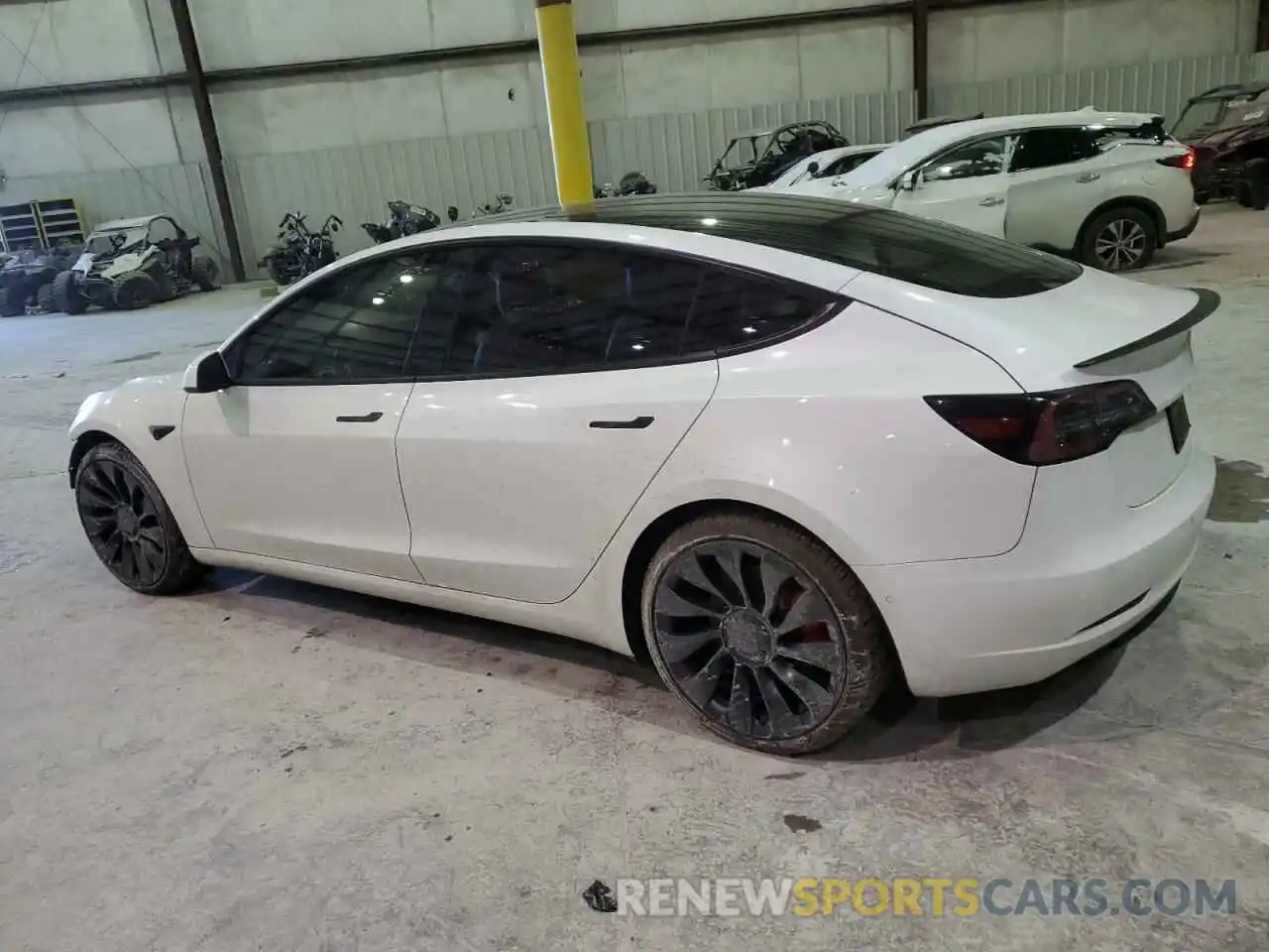 2 Photograph of a damaged car 5YJ3E1EC3NF235234 TESLA MODEL 3 2022