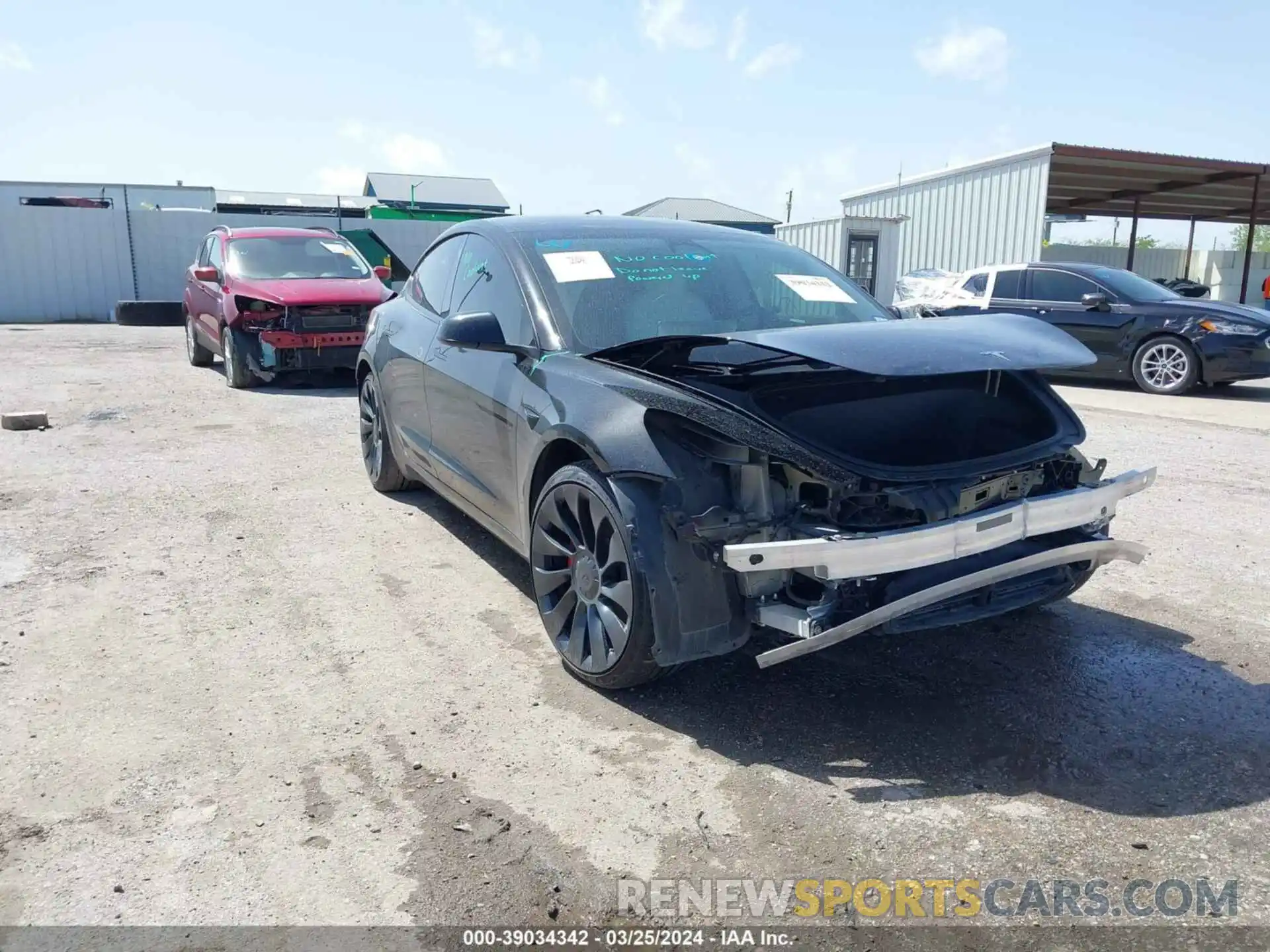 1 Photograph of a damaged car 5YJ3E1EC3NF329940 TESLA MODEL 3 2022