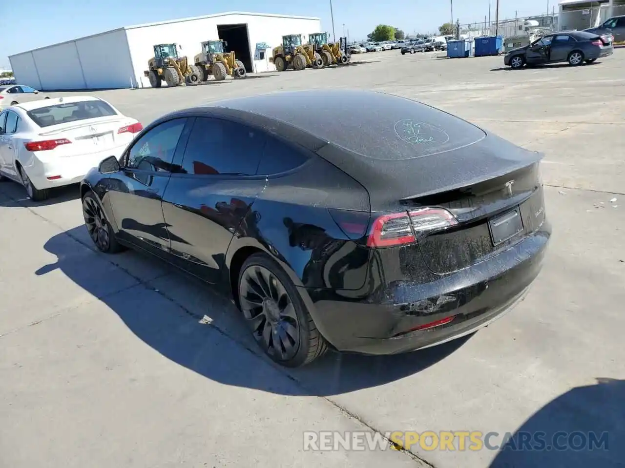 3 Photograph of a damaged car 5YJ3E1EC4NF317330 TESLA MODEL 3 2022