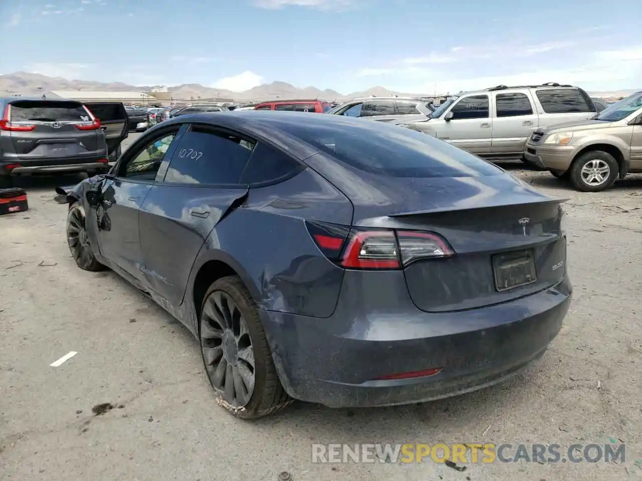 3 Photograph of a damaged car 5YJ3E1EC5NF179765 TESLA MODEL 3 2022