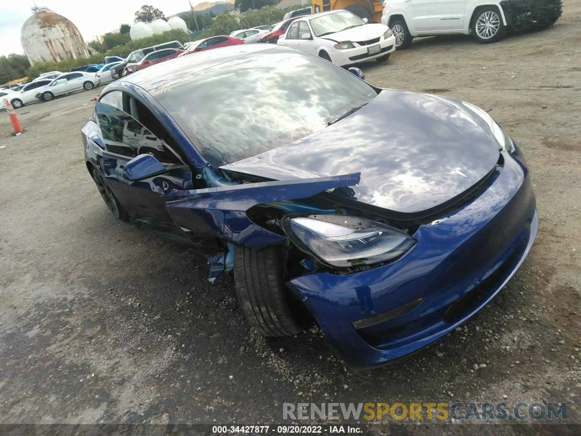 6 Photograph of a damaged car 5YJ3E1EC5NF267294 TESLA MODEL 3 2022