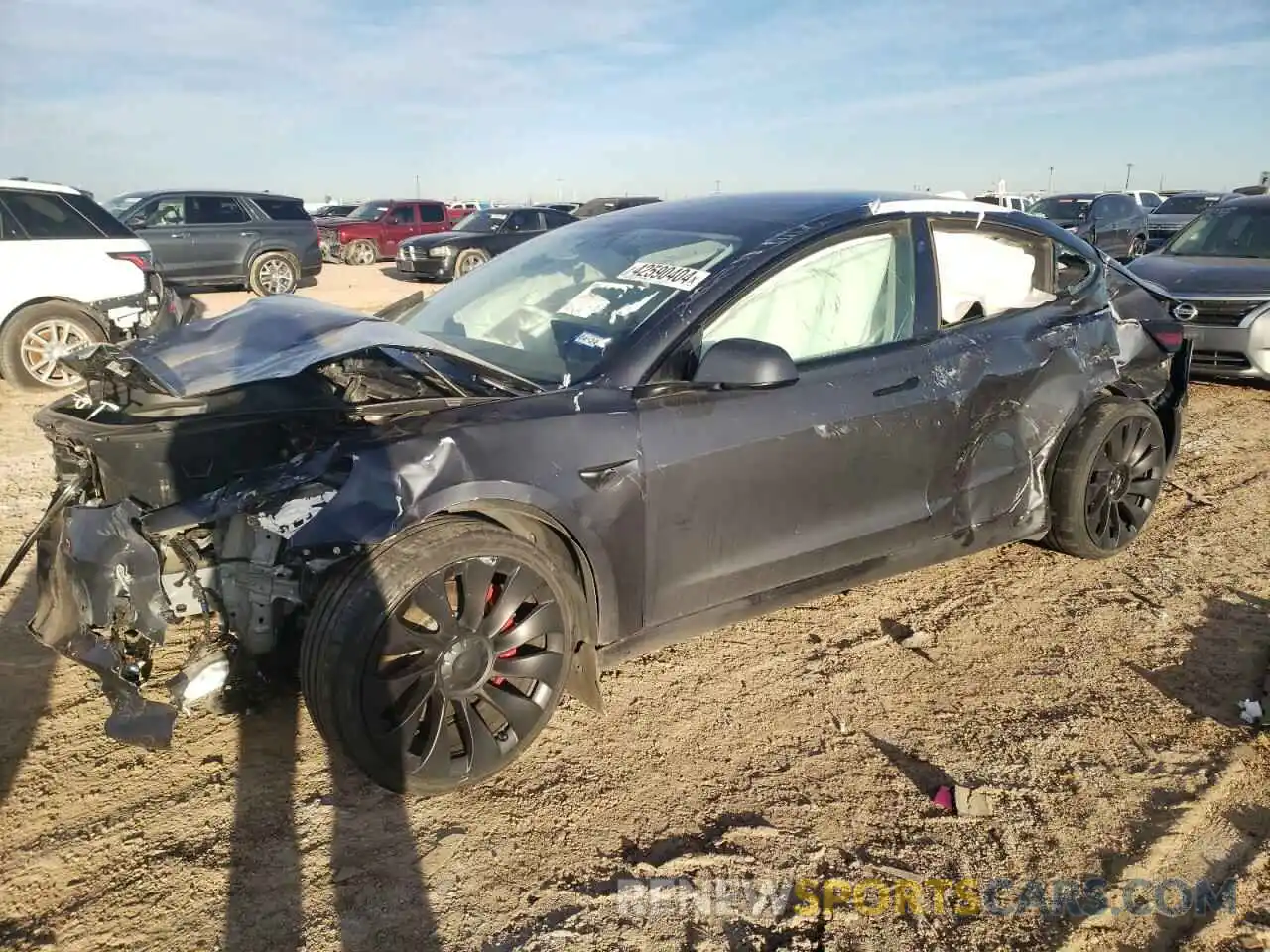 1 Photograph of a damaged car 5YJ3E1EC5NF329969 TESLA MODEL 3 2022