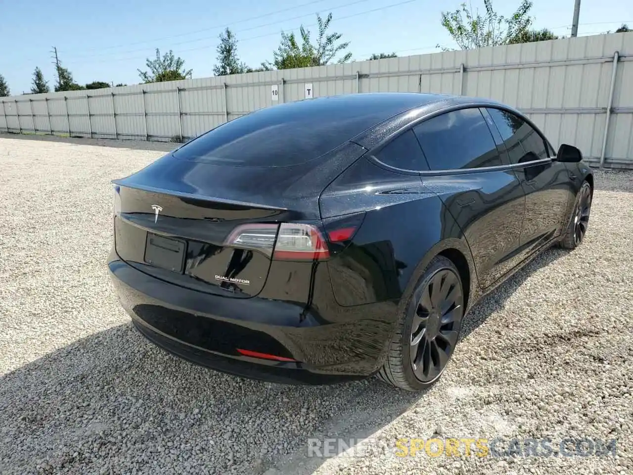 4 Фотография поврежденного автомобиля 5YJ3E1EC6NF127819 TESLA MODEL 3 2022