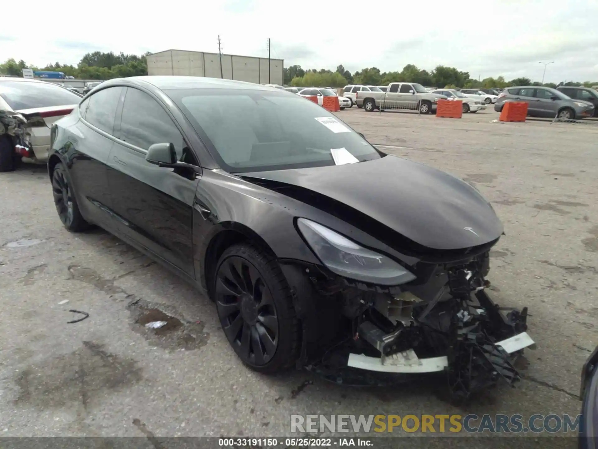 1 Photograph of a damaged car 5YJ3E1EC6NF158827 TESLA MODEL 3 2022