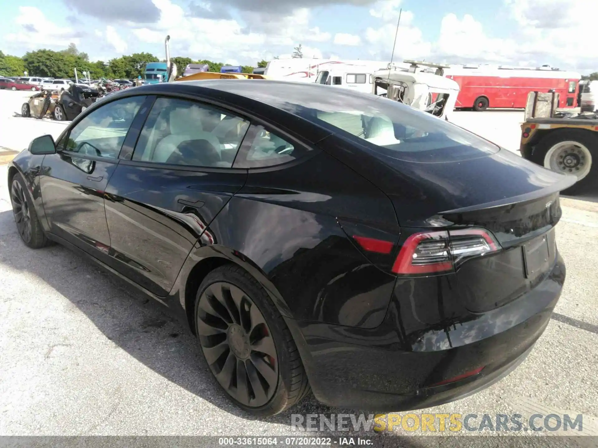 3 Photograph of a damaged car 5YJ3E1EC6NF163302 TESLA MODEL 3 2022