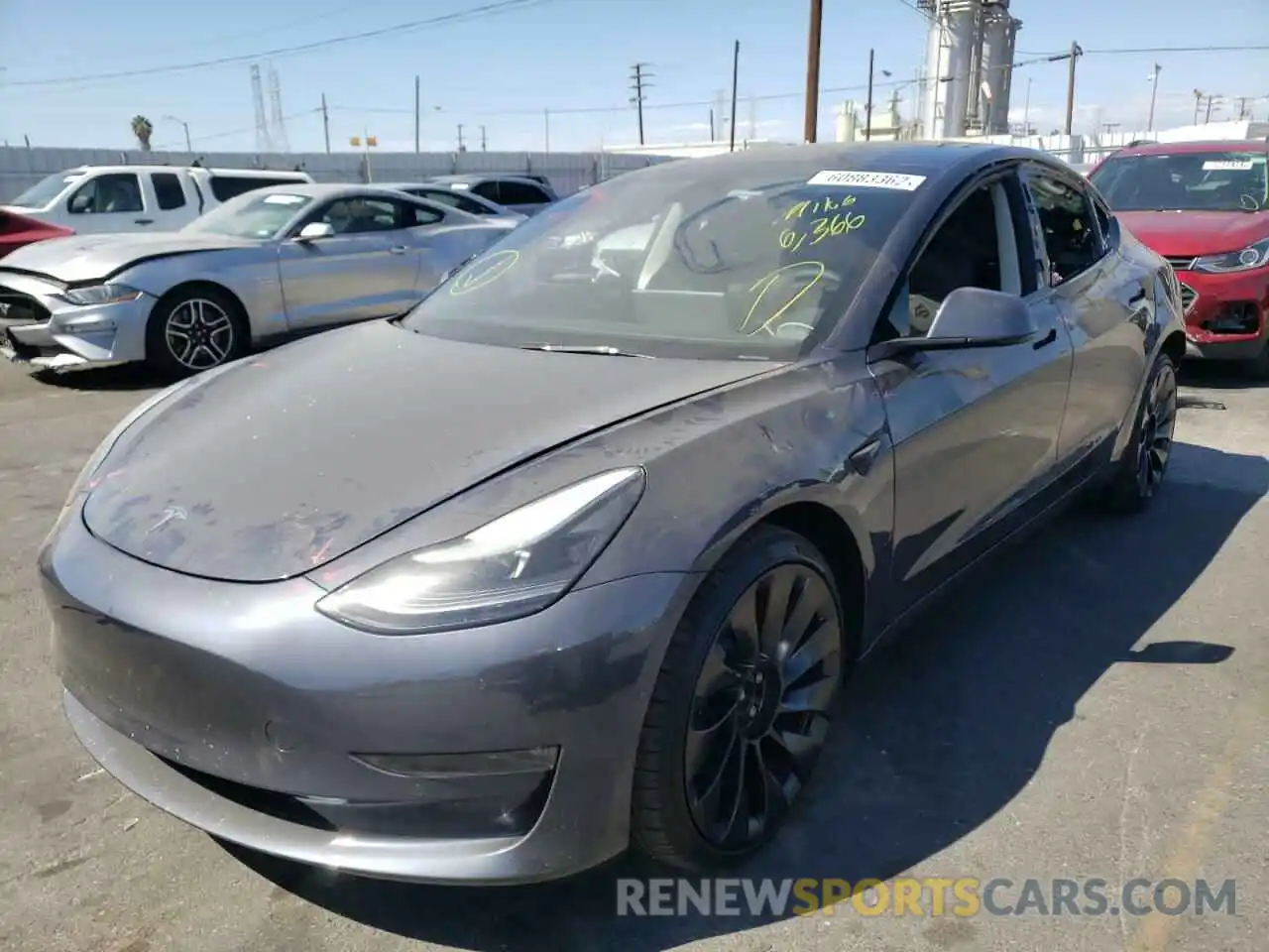 2 Фотография поврежденного автомобиля 5YJ3E1EC6NF209324 TESLA MODEL 3 2022