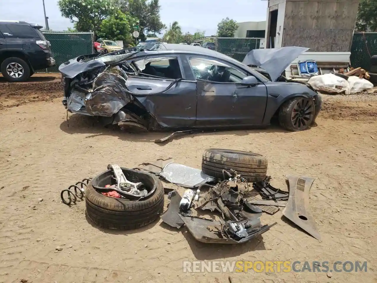 9 Photograph of a damaged car 5YJ3E1EC8NF154097 TESLA MODEL 3 2022