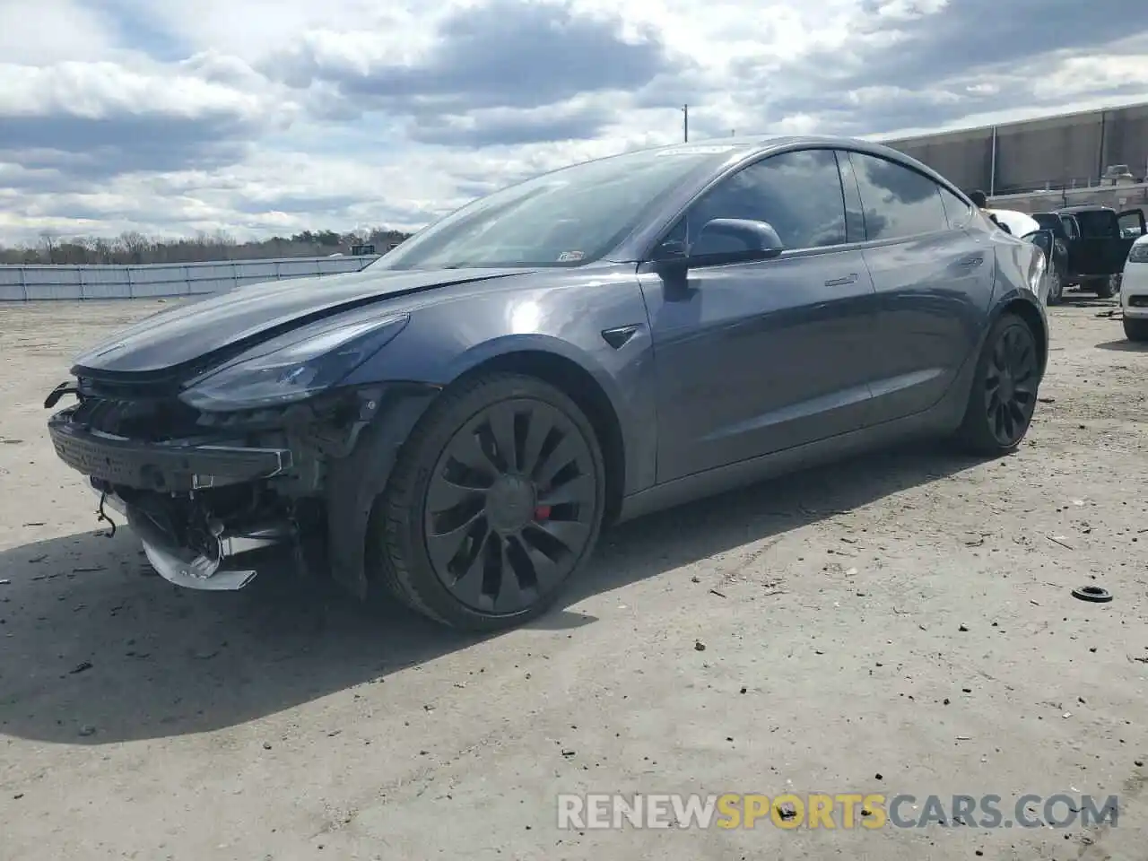 1 Фотография поврежденного автомобиля 5YJ3E1EC8NF247976 TESLA MODEL 3 2022