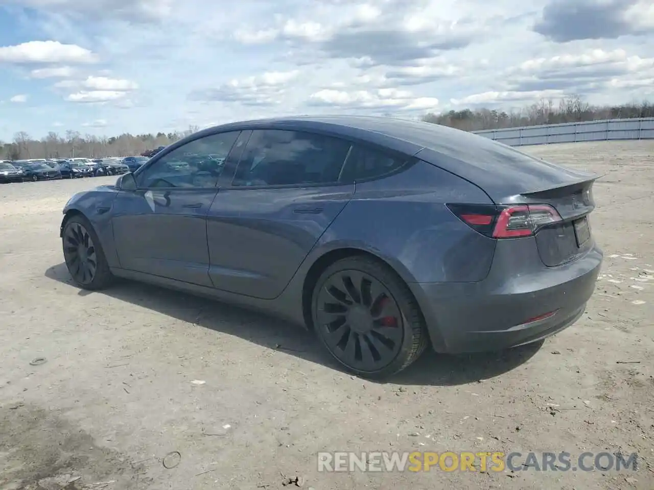 2 Photograph of a damaged car 5YJ3E1EC8NF247976 TESLA MODEL 3 2022