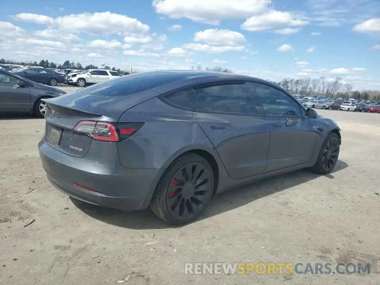 3 Фотография поврежденного автомобиля 5YJ3E1EC8NF247976 TESLA MODEL 3 2022