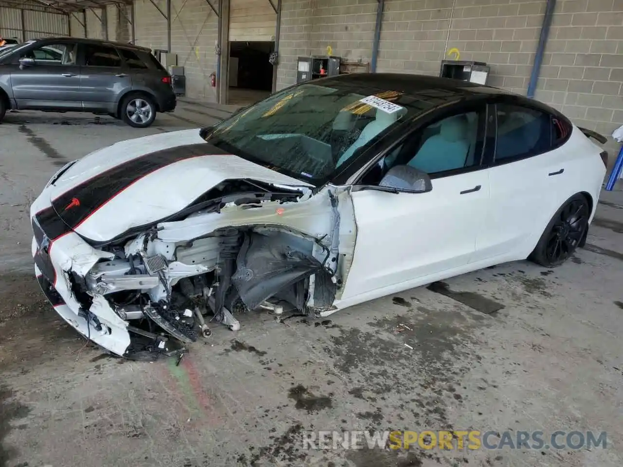 1 Photograph of a damaged car 5YJ3E1EC9NF269386 TESLA MODEL 3 2022