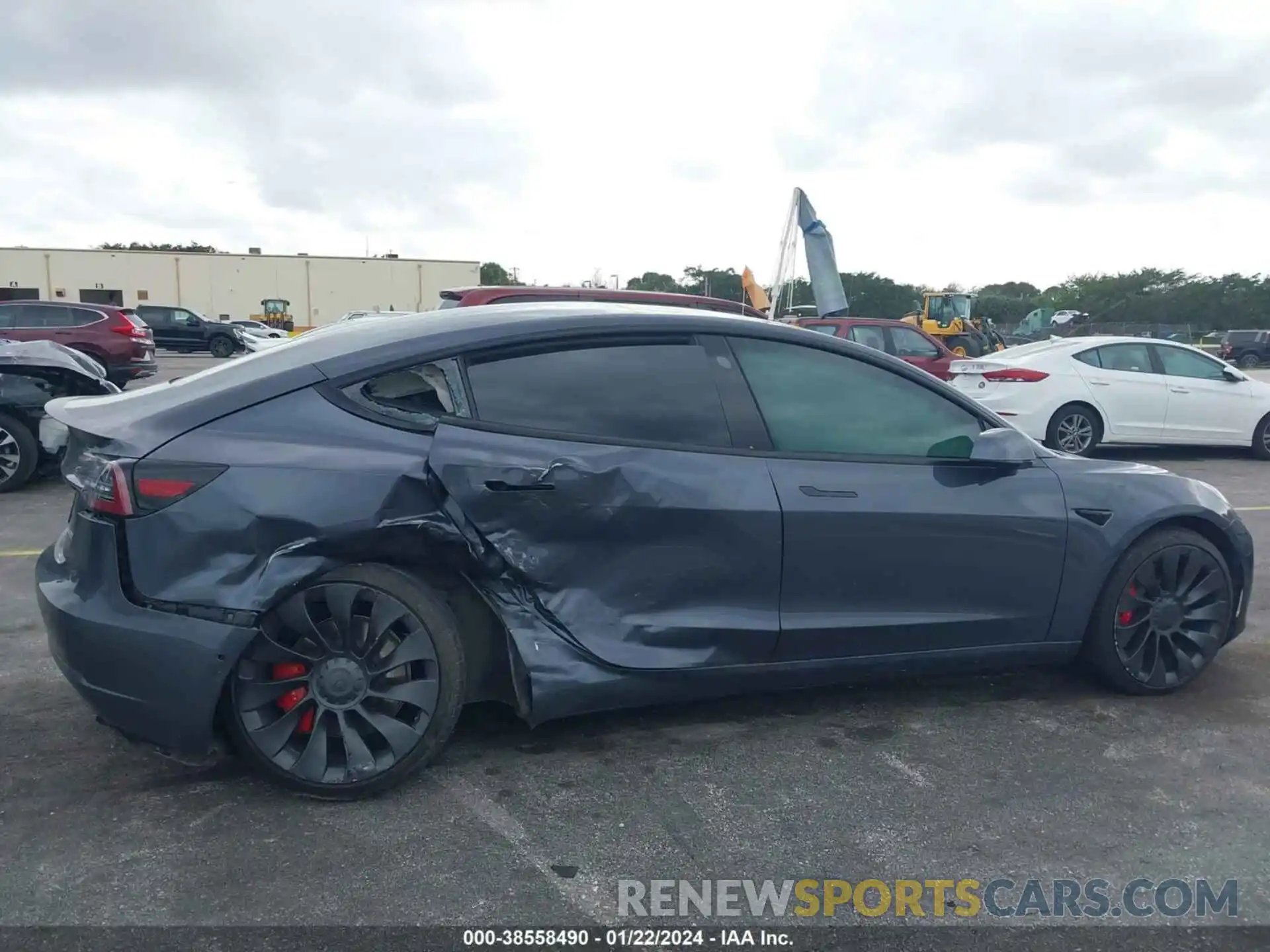 6 Photograph of a damaged car 5YJ3E1EC9NF273759 TESLA MODEL 3 2022