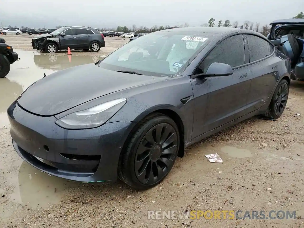 1 Photograph of a damaged car 5YJ3E1EC9NF354468 TESLA MODEL 3 2022