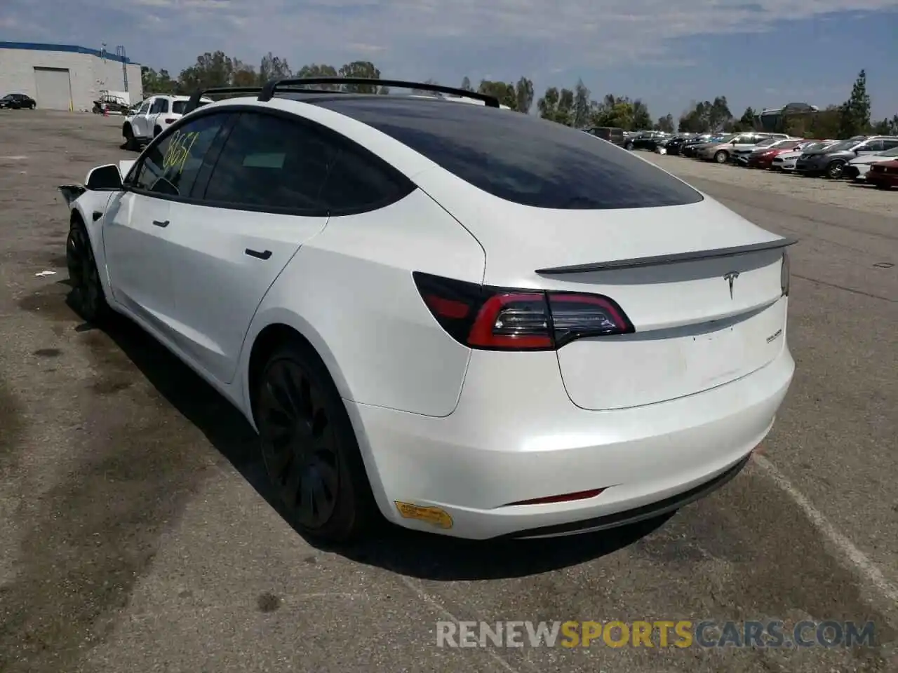 3 Photograph of a damaged car 5YJ3E1ECXNF133283 TESLA MODEL 3 2022