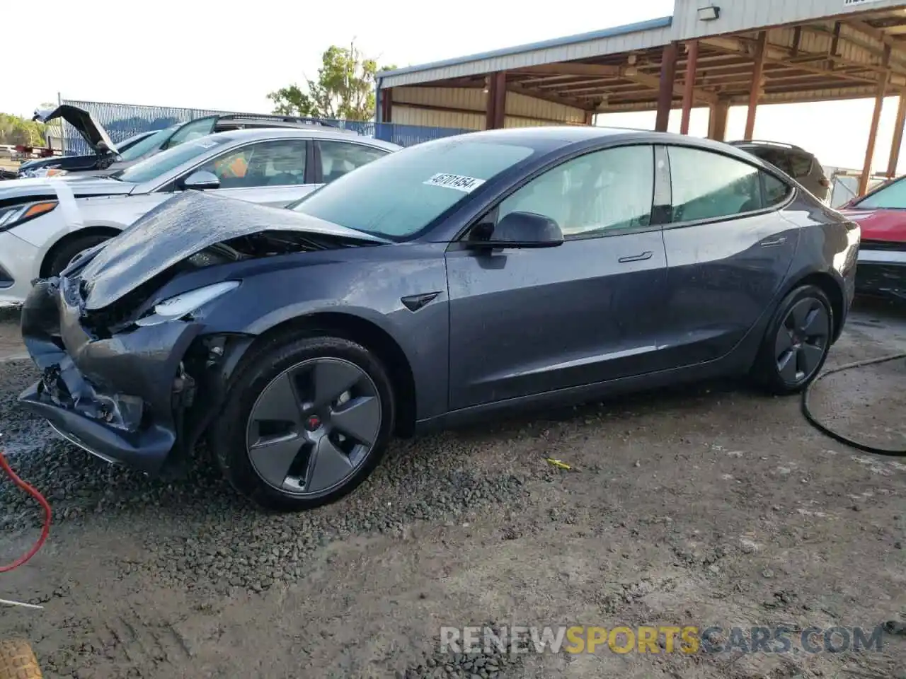 1 Photograph of a damaged car 5YJ3E1EA0PF383682 TESLA MODEL 3 2023