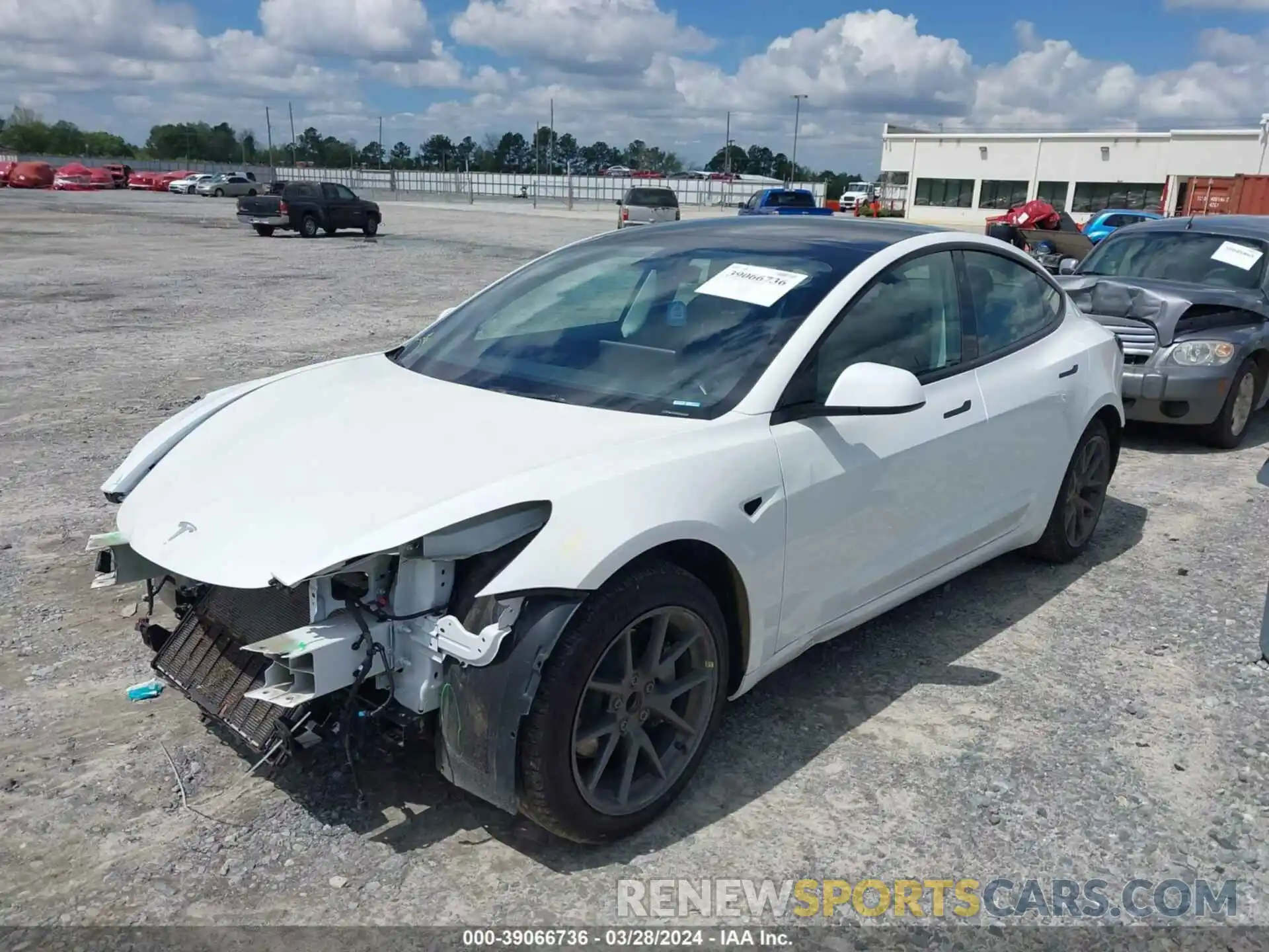 2 Photograph of a damaged car 5YJ3E1EA0PF406572 TESLA MODEL 3 2023