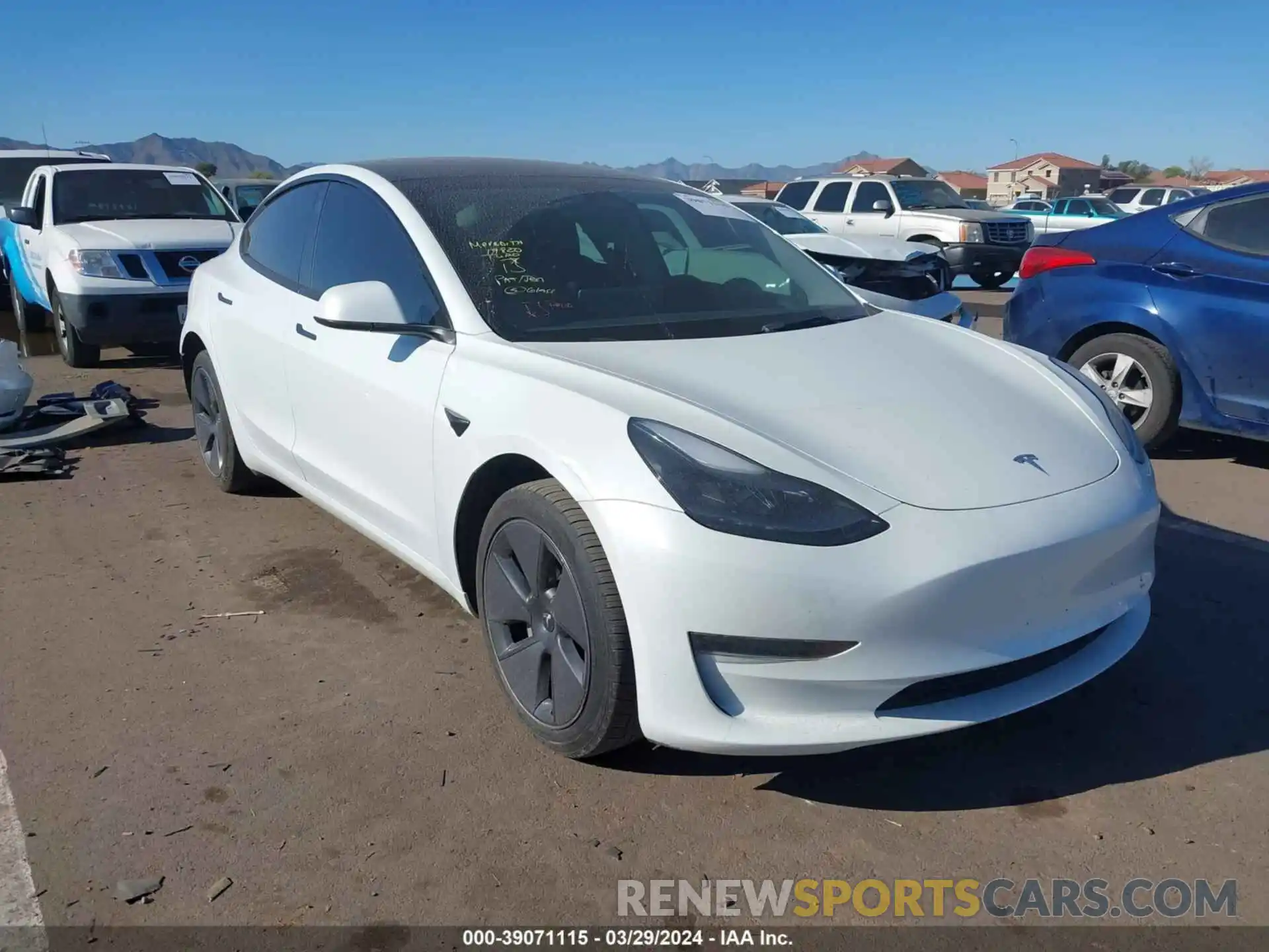 1 Photograph of a damaged car 5YJ3E1EA0PF411903 TESLA MODEL 3 2023