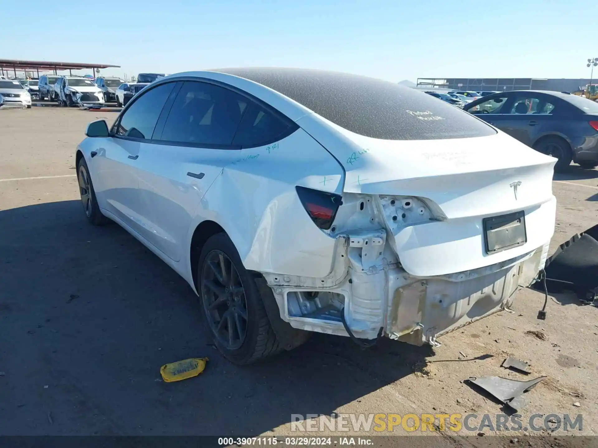 3 Photograph of a damaged car 5YJ3E1EA0PF411903 TESLA MODEL 3 2023