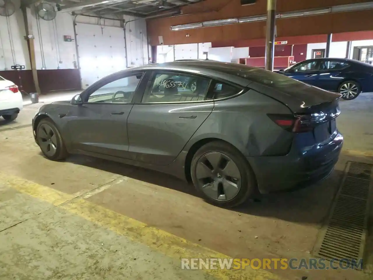 2 Photograph of a damaged car 5YJ3E1EA0PF501892 TESLA MODEL 3 2023