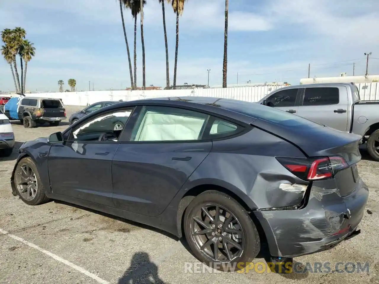 2 Photograph of a damaged car 5YJ3E1EA0PF550168 TESLA MODEL 3 2023