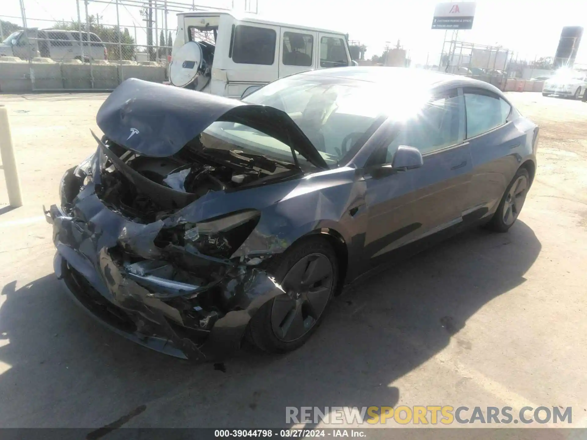 2 Photograph of a damaged car 5YJ3E1EA0PF552017 TESLA MODEL 3 2023
