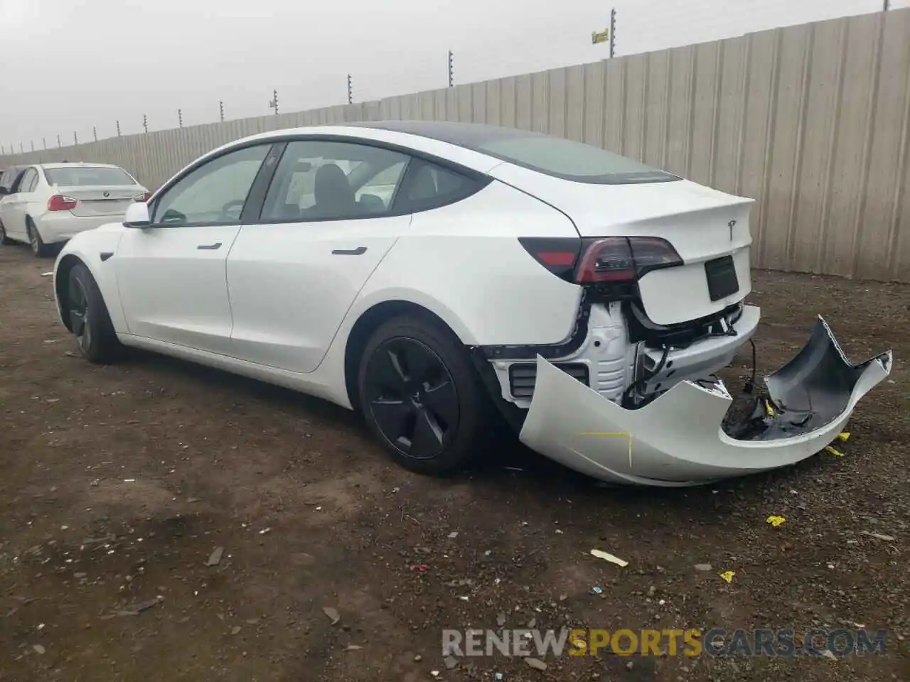 2 Photograph of a damaged car 5YJ3E1EA0PF572445 TESLA MODEL 3 2023