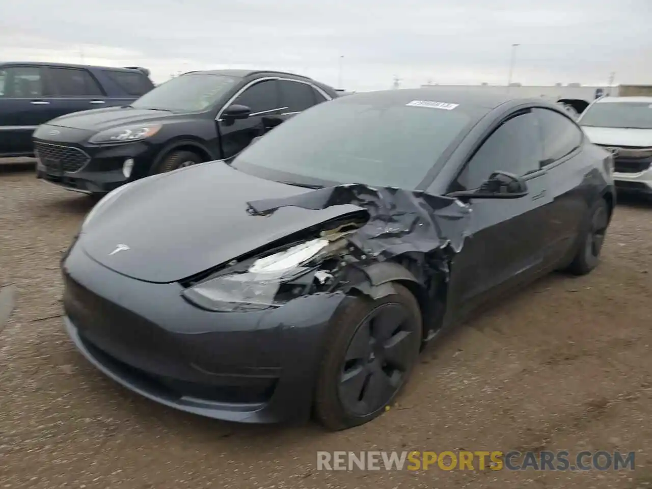 1 Photograph of a damaged car 5YJ3E1EA0PF586944 TESLA MODEL 3 2023