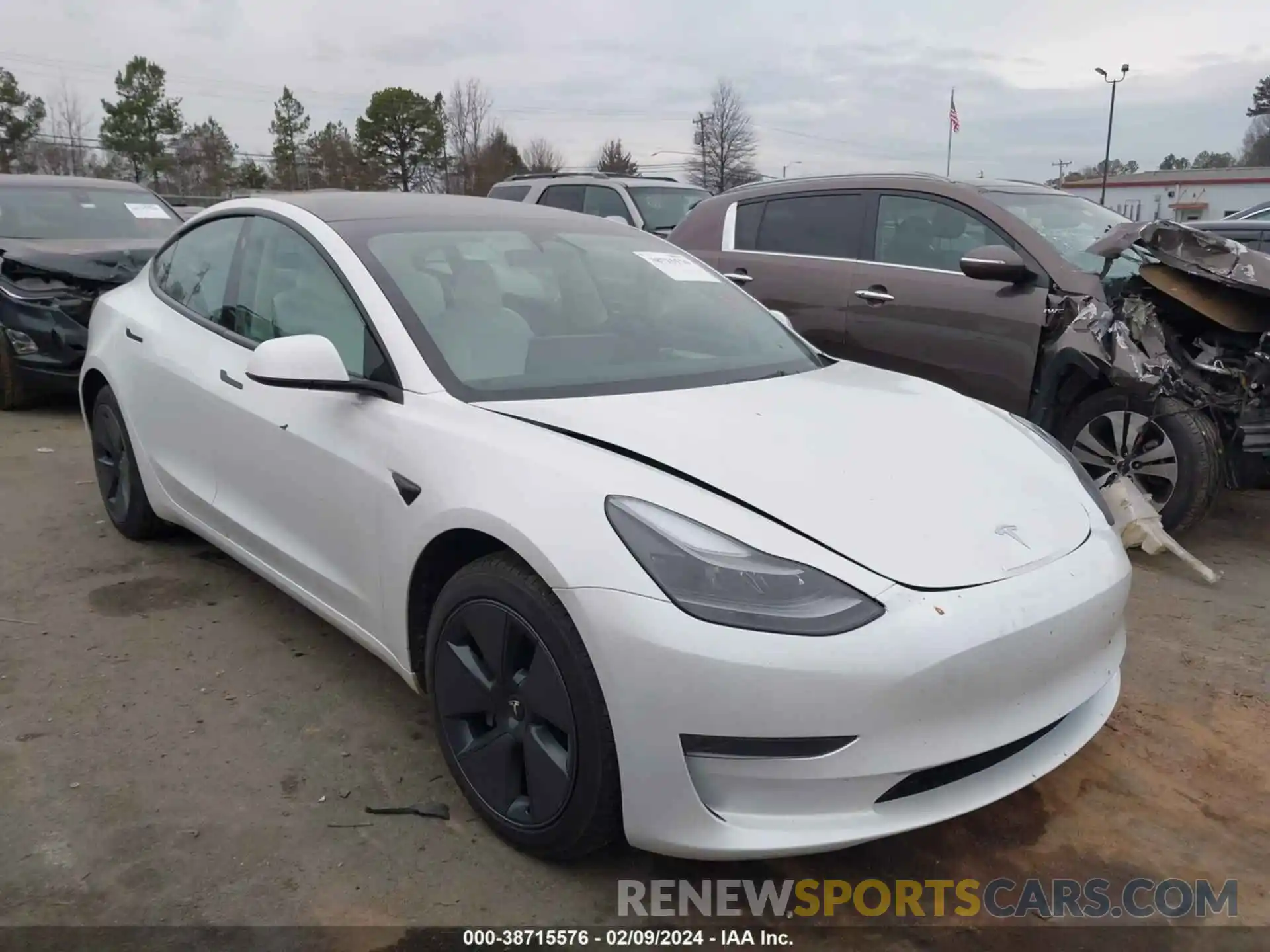 1 Photograph of a damaged car 5YJ3E1EA0PF603127 TESLA MODEL 3 2023