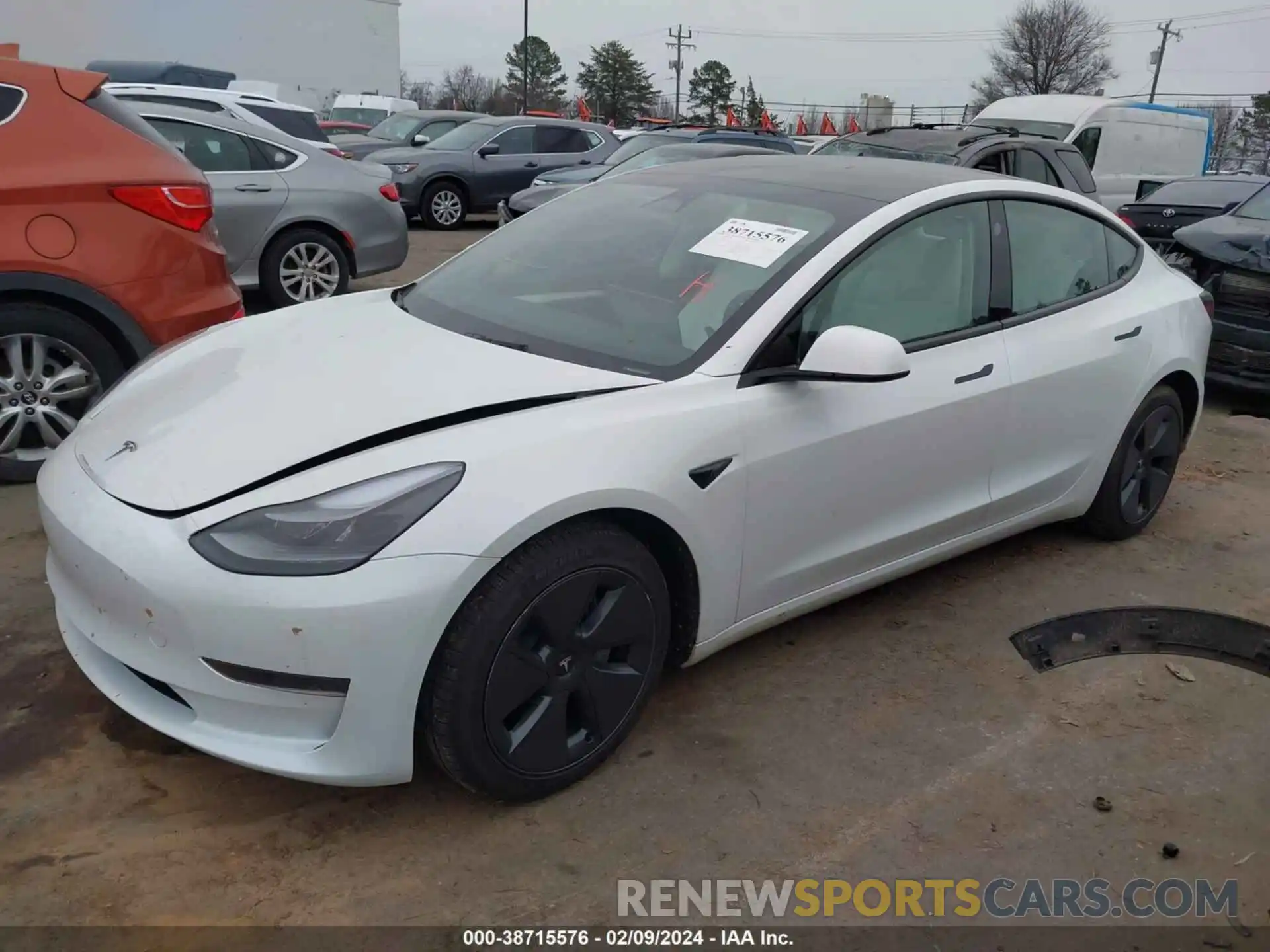 2 Photograph of a damaged car 5YJ3E1EA0PF603127 TESLA MODEL 3 2023