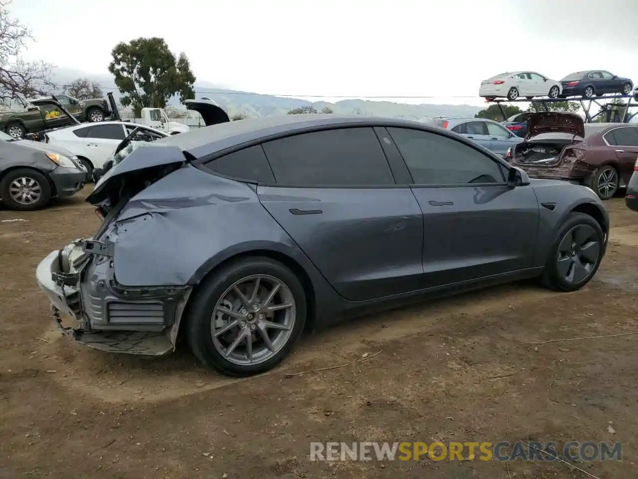 3 Photograph of a damaged car 5YJ3E1EA0PF664011 TESLA MODEL 3 2023