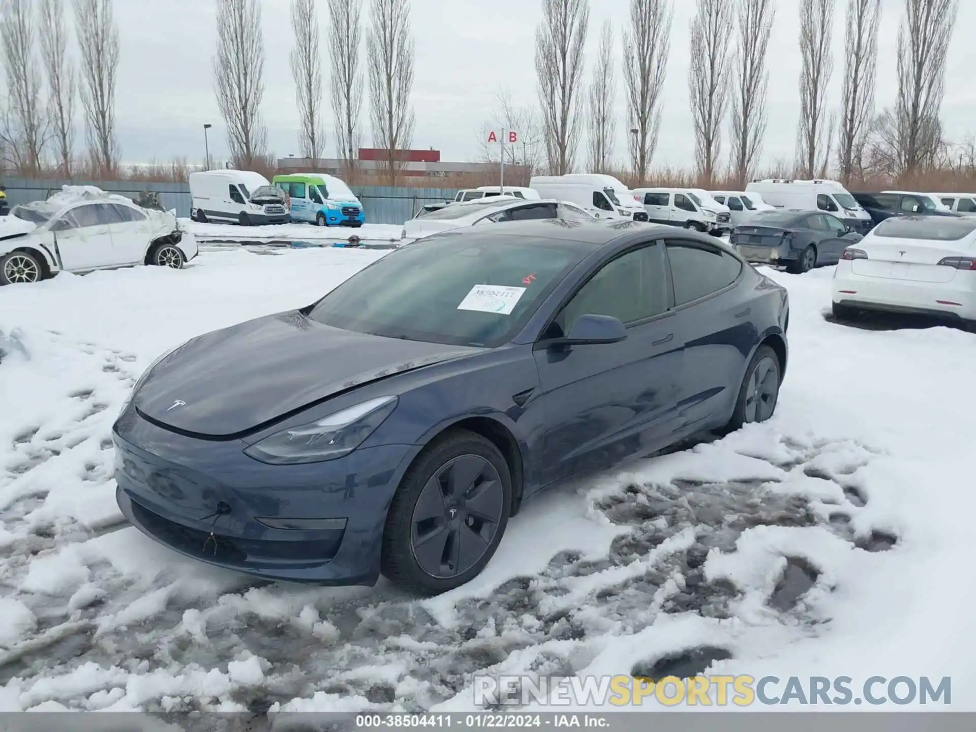 2 Фотография поврежденного автомобиля 5YJ3E1EA1PF551992 TESLA MODEL 3 2023